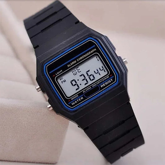 Minimalist Square LED Sports-style Men's Digital Watch, Casual Men's Watch with Digital Display, Student Watch