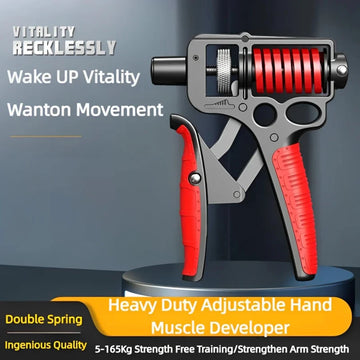 5-165Kg Adjustable Heavy Hand Grip Exercise Strengthener Gripper Finger Expander Arm Wrist Forearm Trainers Fitness Steel Spring